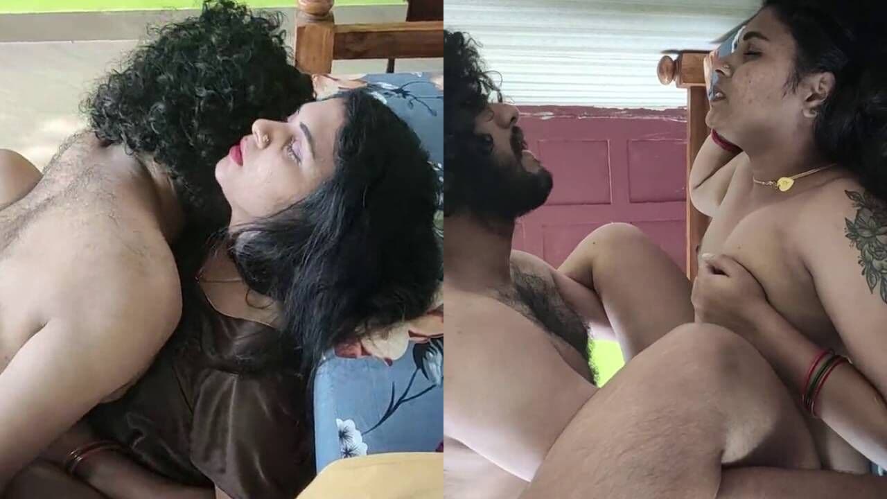 Mallu couple Vaishnavy and Sharun roleplaying maid-master sex