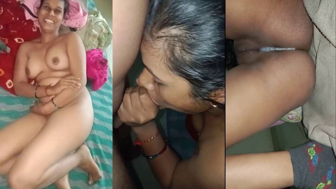 Marathi wife giving a nice blowjob and getting creampied
