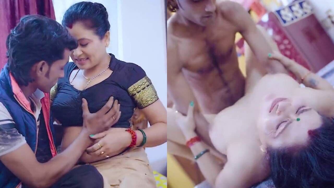 Horny step-mother couldn't control, seduces and fucks step-son