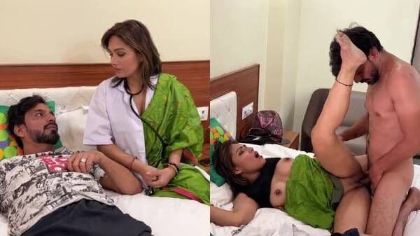 Hot lady doctor tricked into sex by the cunning patient
