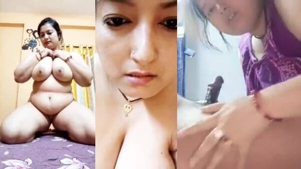 Voluptuous Bengali aunty sucking dick & moaning while tit-fucking