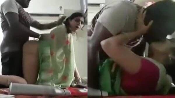 Desi maid in saree secret sex with house owner when wife away