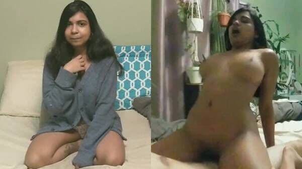 Lusty Bengali foreign exchange student sucks & rides videsi dick
