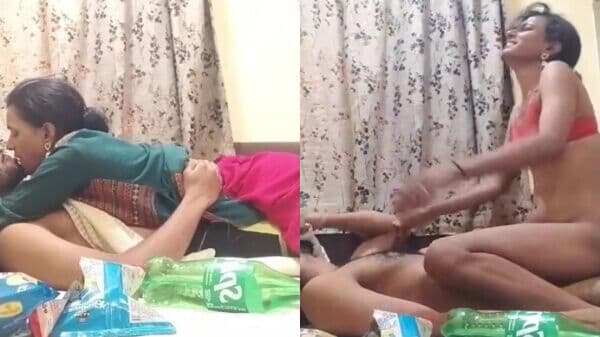 Horny Kannada girl giving slutty blowjob & riding boyfriend