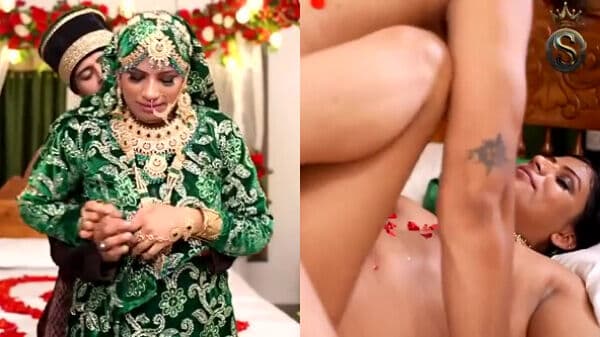 Newlywed, shy Mallu bride aroused & fucked hard on first night
