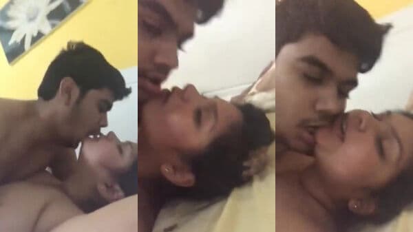 Sexy Aligarh bhabhi intimate sex with young college tenant