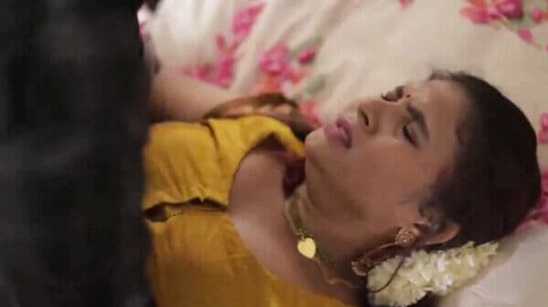 Beautiful Kerala bride first night sex on floral bed short film