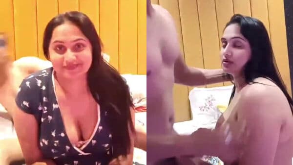 High-class Indian wife's juicy boobs & pussy enjoyed on pvt show