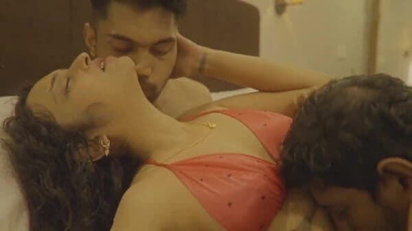 Curly-haired Mallu manager seduced and fucked by colleagues